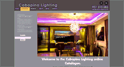 Desktop Screenshot of cabopinolighting.com